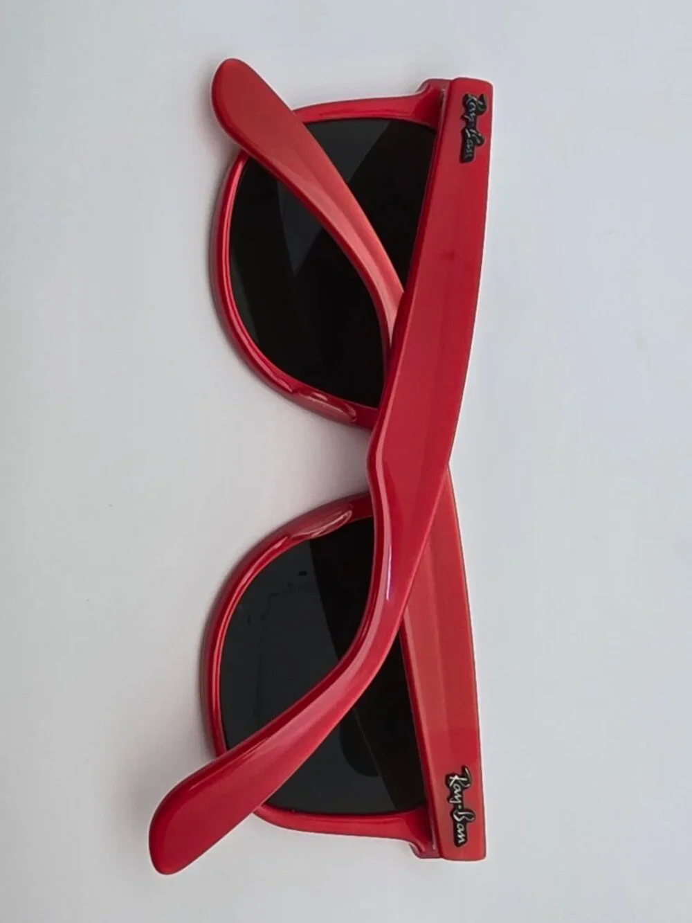 Ray-Ban B&L Wayfarer II L1736 Red Frame G-15 Green Lens Sunglasses w/ Retainer